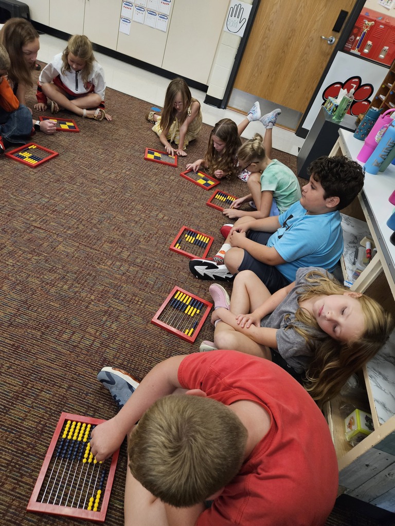 working on math skills