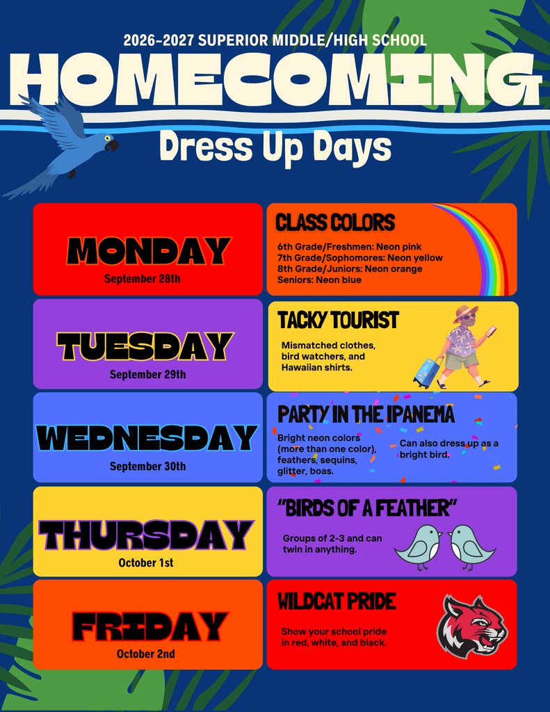 middle/high school homecoming dress up days