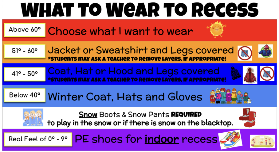 what to wear to recess