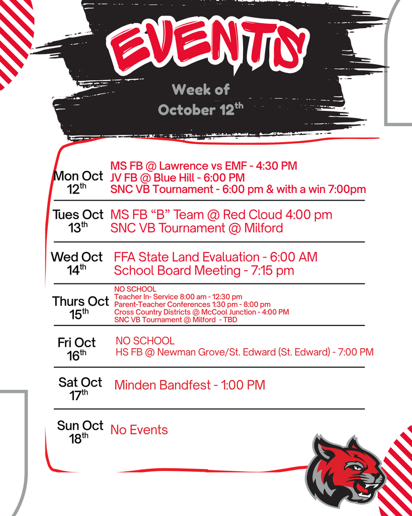 Weekly Events for 10-12
