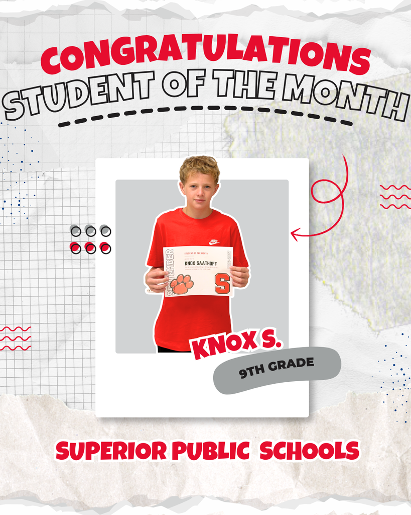 September Student of the Month