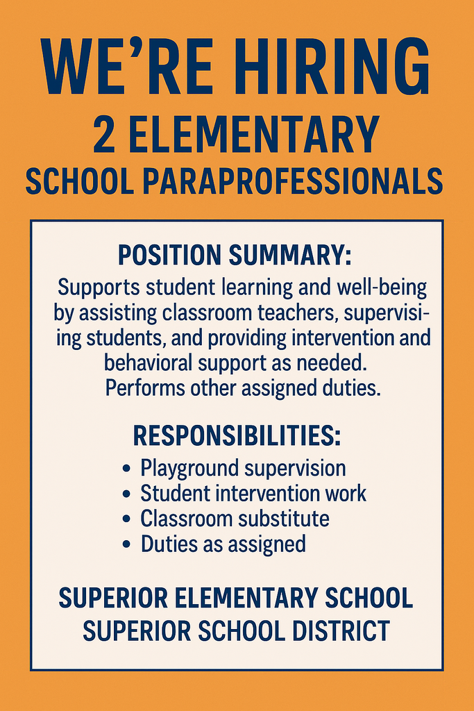 Paraprofessional job openings! 
