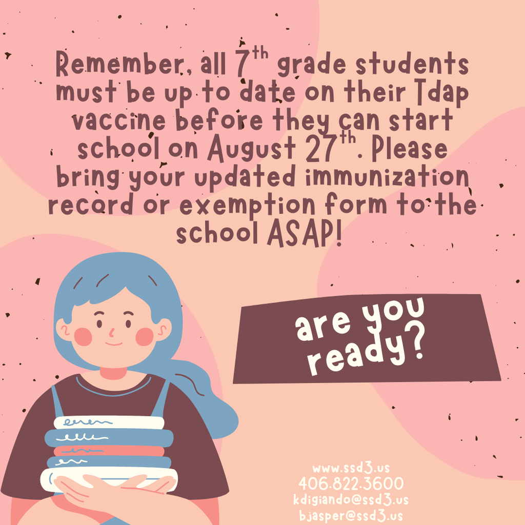 7th grade immunizations