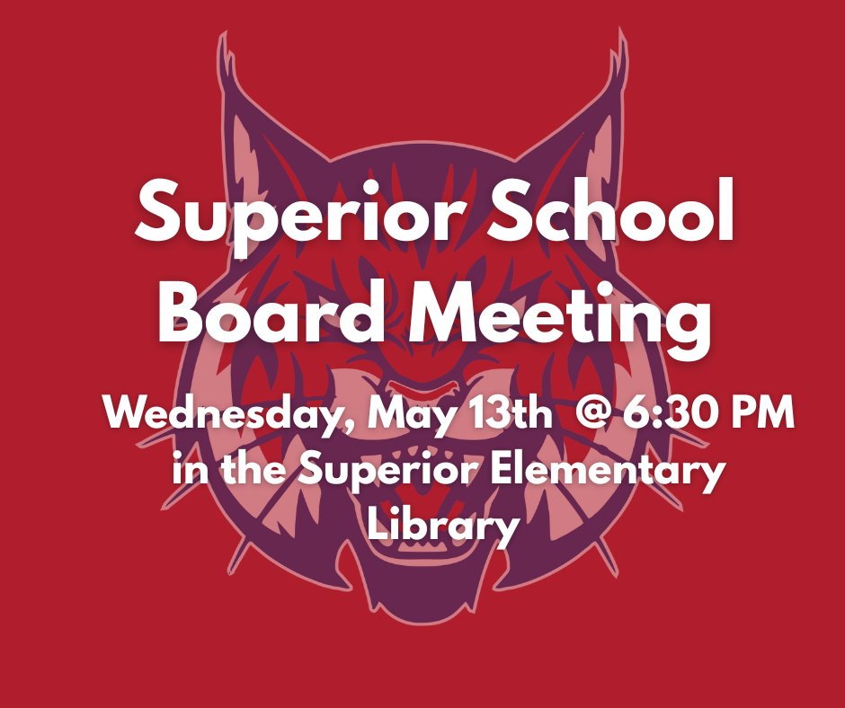 Board Meeting Agenda for Wednesday, May 13th 6:30 PM 