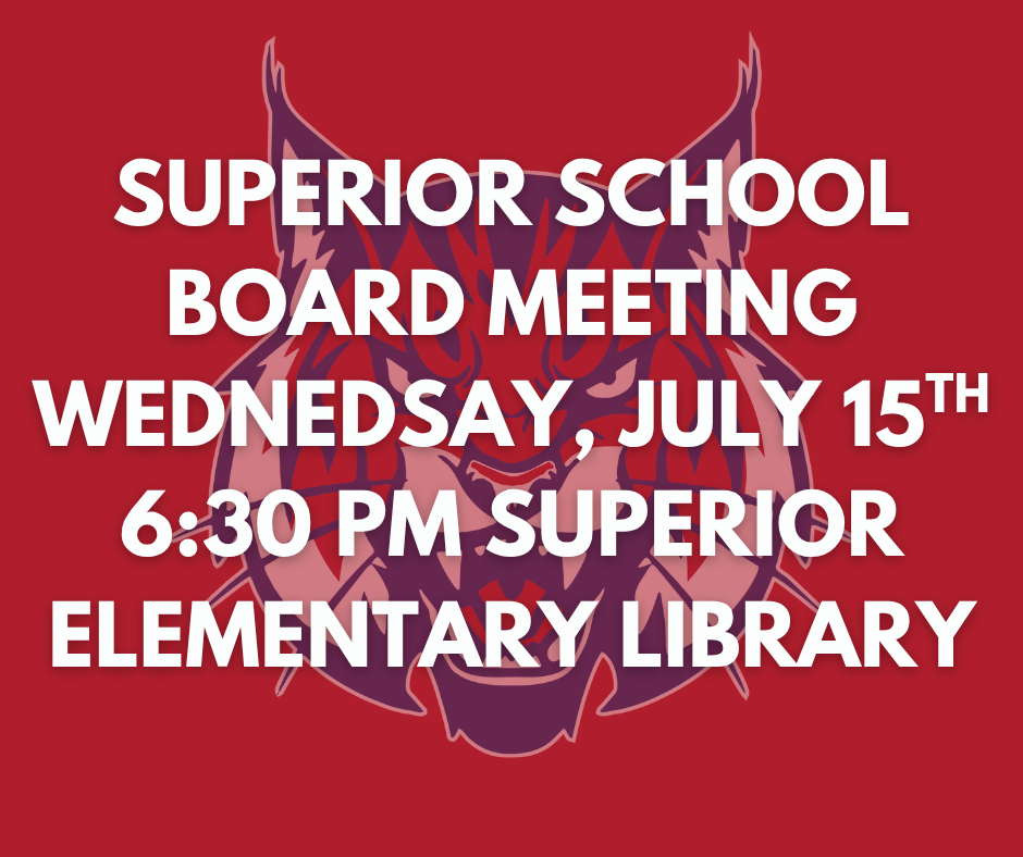Board Meeting Agenda for Wednesday, July 15th 6:30 PM