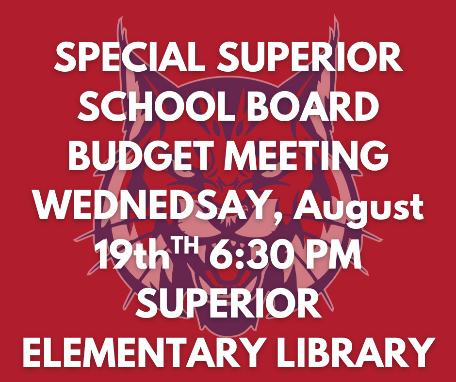 Special School Board Meeting Wednesday, August 19th