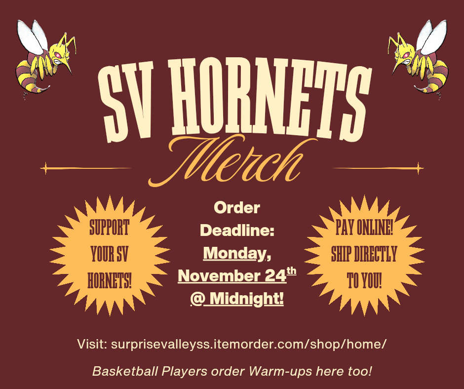 Order no later than 11/24@Midnight