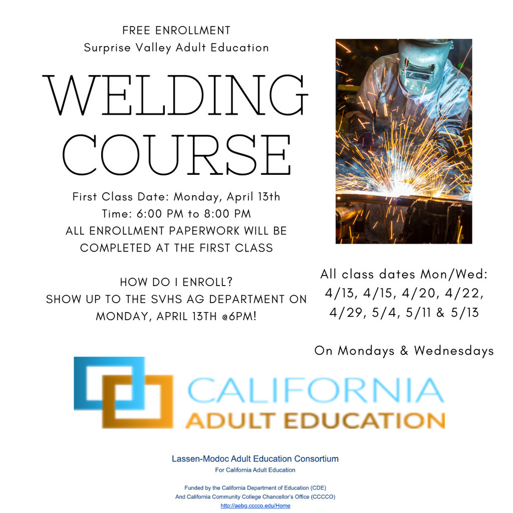 Adult Ed Welding 2026