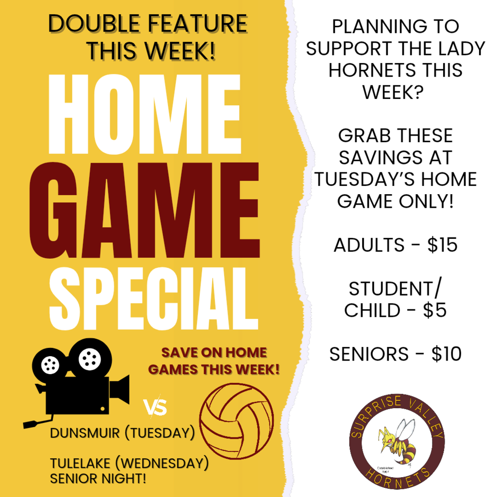 Double feature home game week!