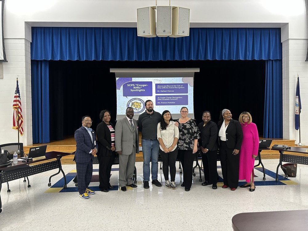 SCHS Student Recognized at School Board meeting