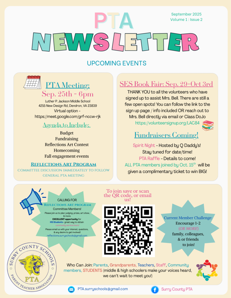 PTA upcoming events