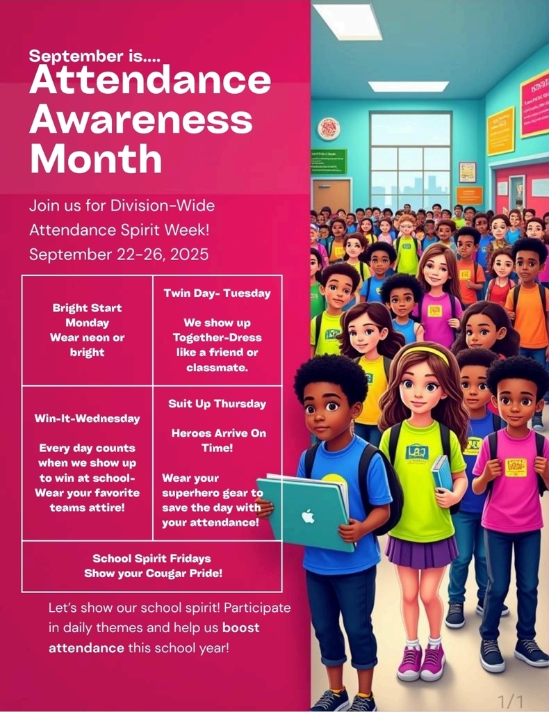 attendance Spirit week flyer