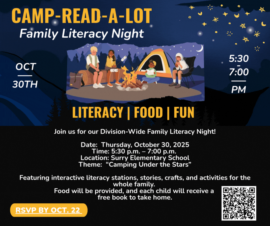 Camp-Read-A-Lot Family Literacy Night Flyer