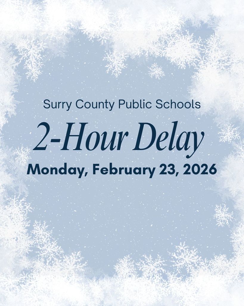 2-Hour Delay – Monday, February 23, 2026
