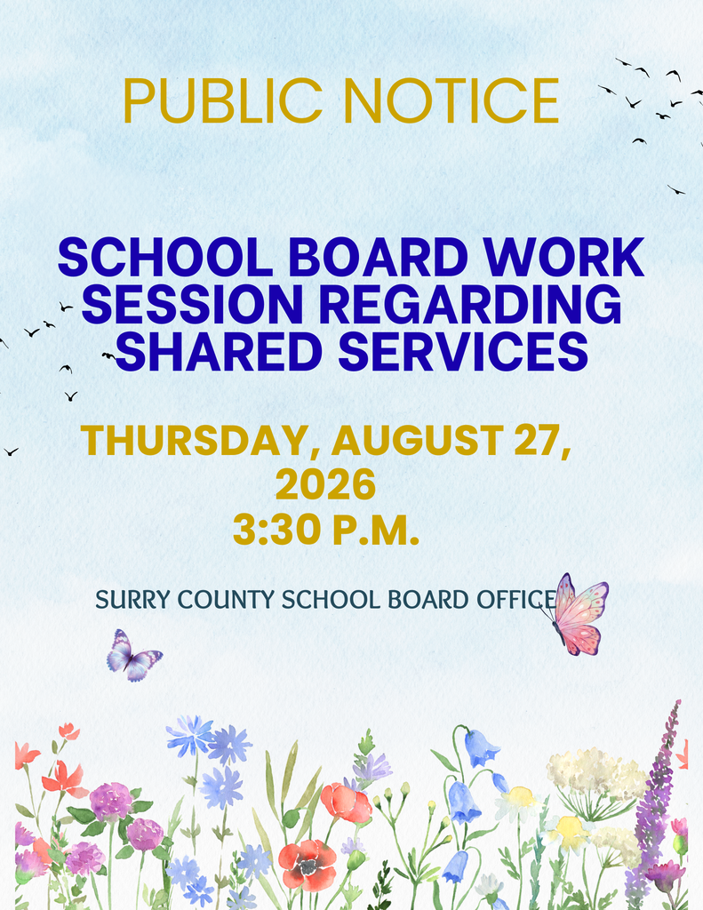 Public Notice School Board Work Session