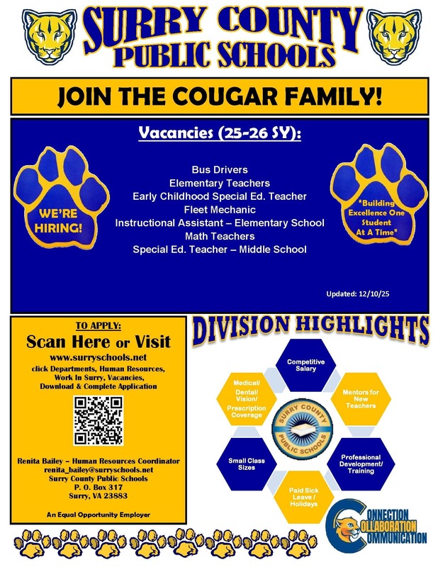 Join the Cougar Family!