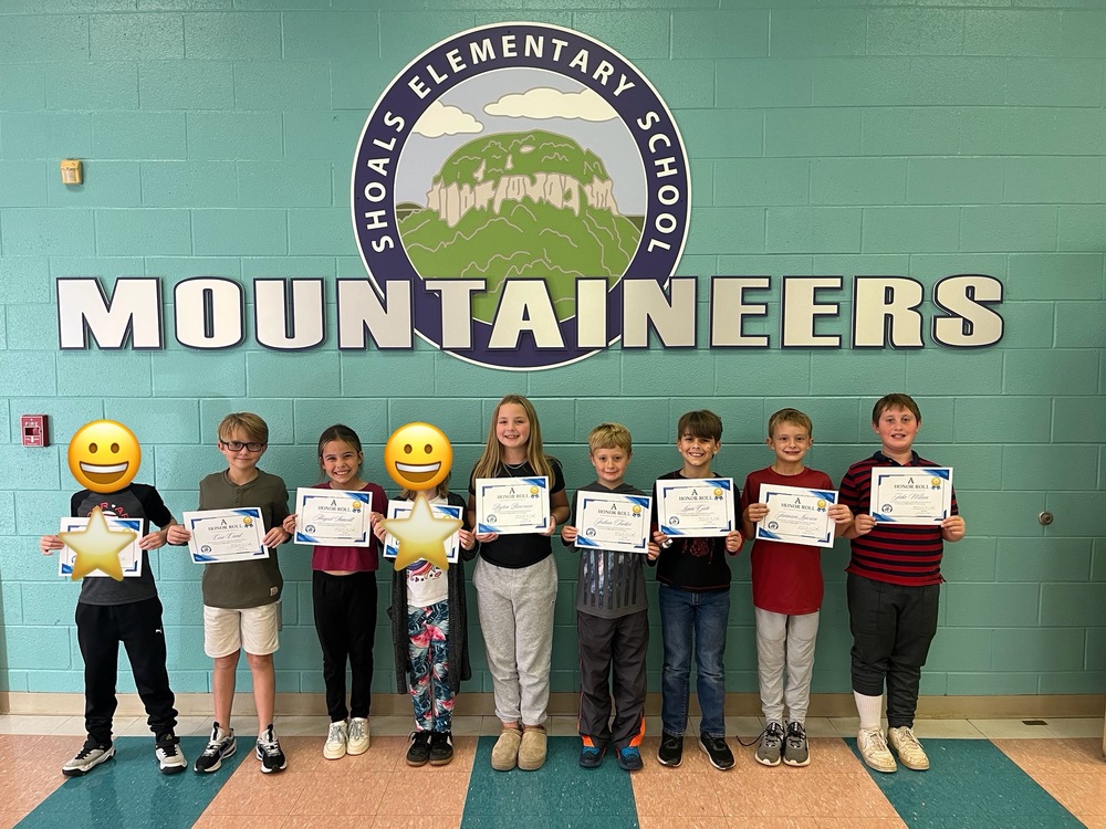 3rd Grade A Honor Roll 1st Quarter