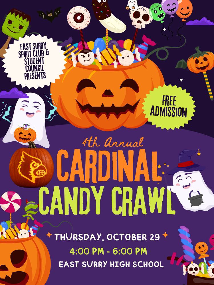Come out and join us for a Spooktacular evening at ESHS' 4th Annual Candy Crawl on Thursday, October 29, 2026 from 4:00-6:00 pm!!