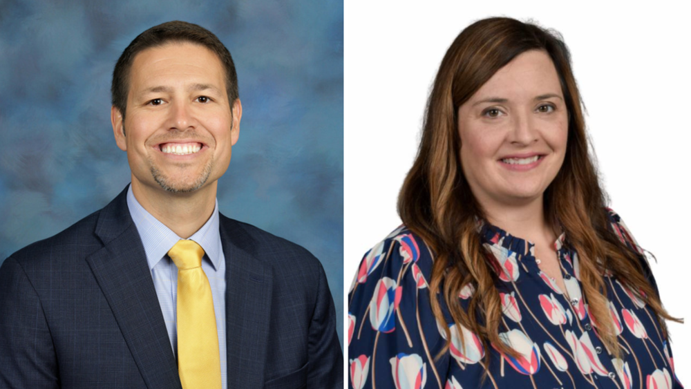 Headshots of White and Holloway