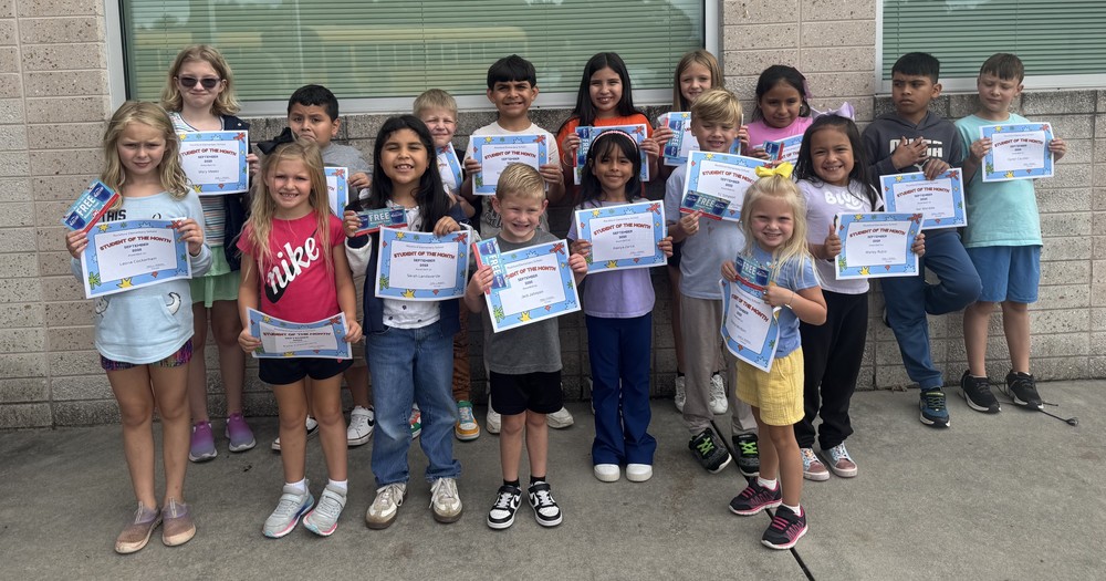 September Students of the Month
