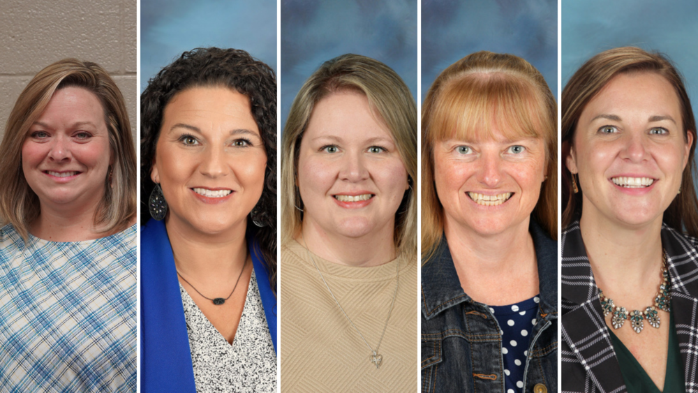 Laura Neely, Amy Samples, Megan Park, Tamara Martin, and Donna Bledsoe
