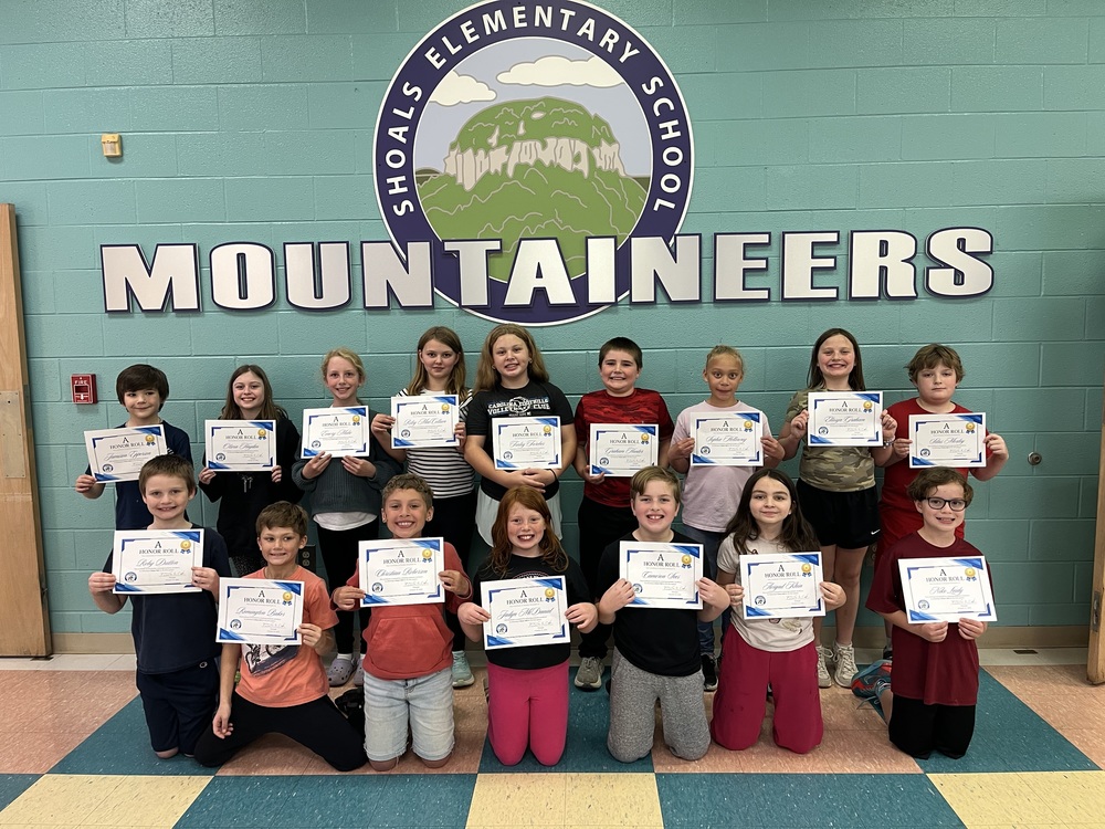 4th Grade A Honor Roll 1st Quarter