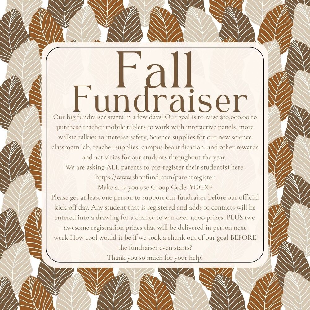 Fall Fundraiser