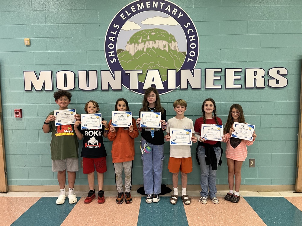 5th Grade A Honor Roll 1st Quarter