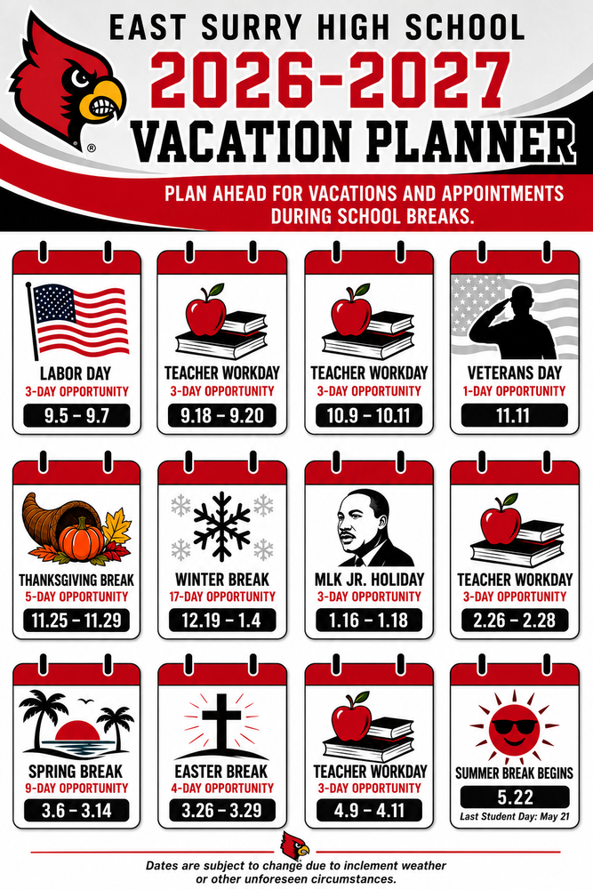 ESHS 26-27 Vacation Planner