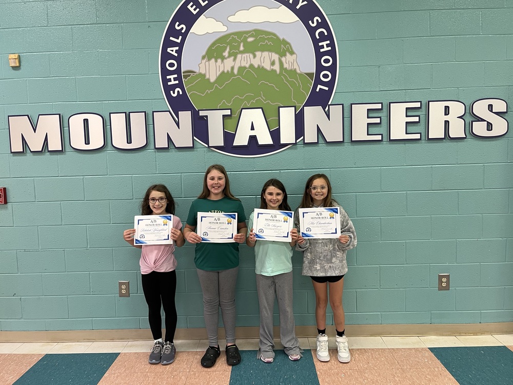 4th Grade A/B Honor Roll 1st Quarter