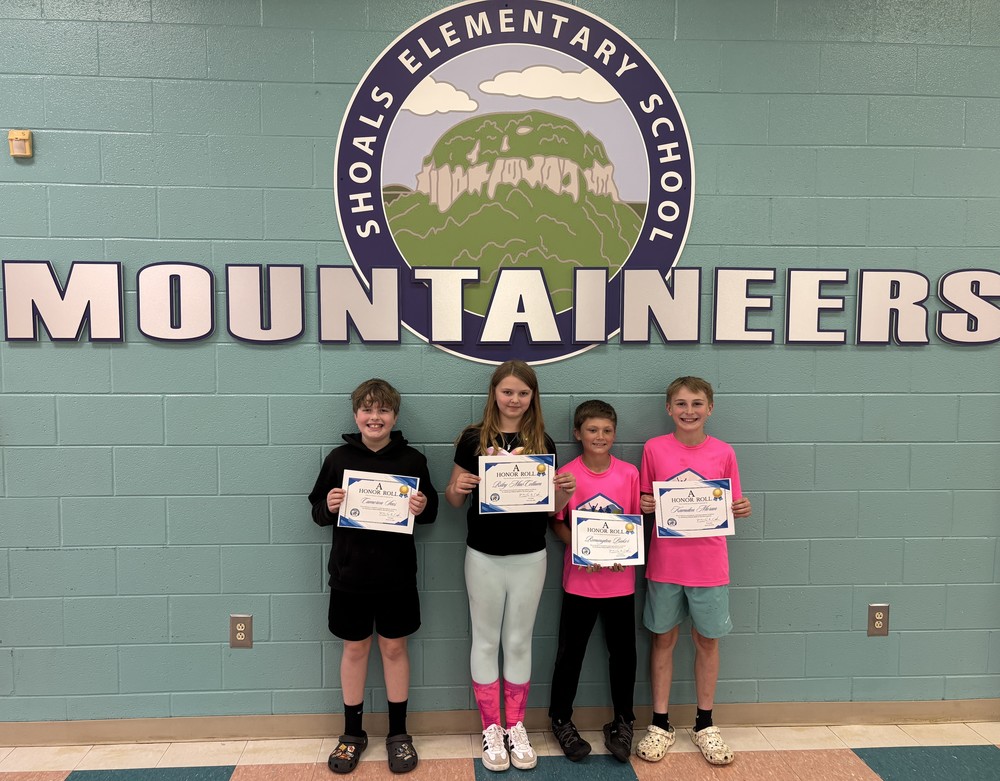 4th grade A and A/B honor roll students for 3rd quarter