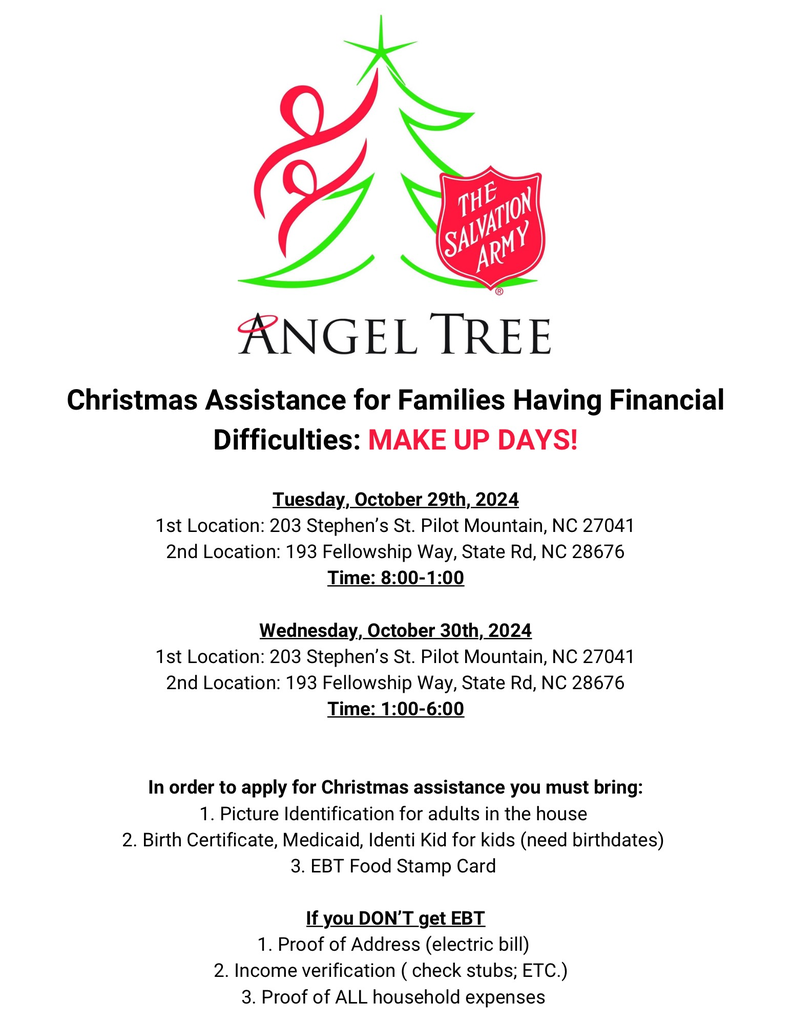 Angel Tree Information