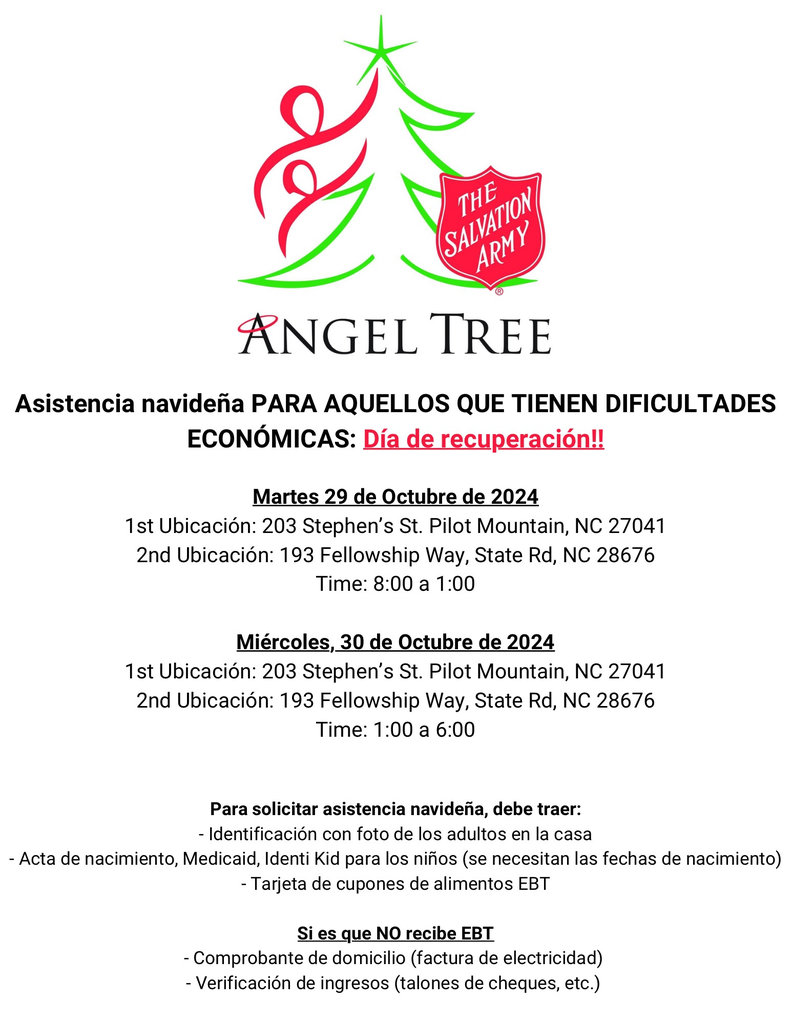 Angel Tree Information