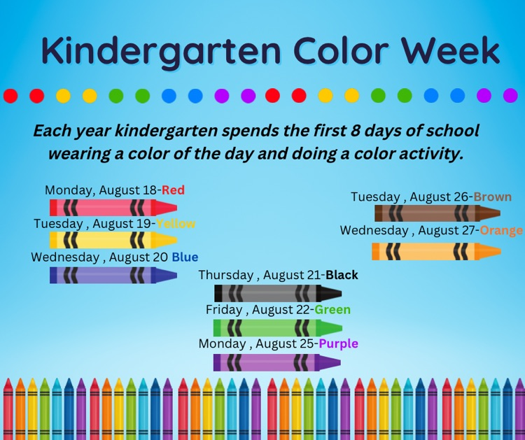 kindergarten color week
