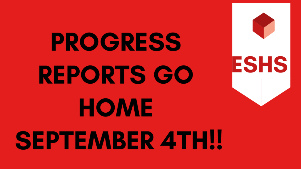Reminder: Progress Reports go home tomorrow, September 4th!!