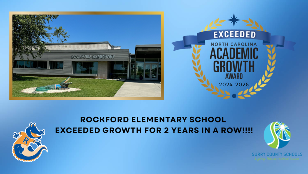 Rockford Elementary School Exceeded Growth for 2 years in a row