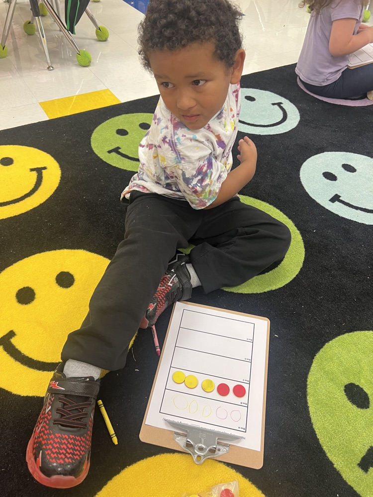 student working on math