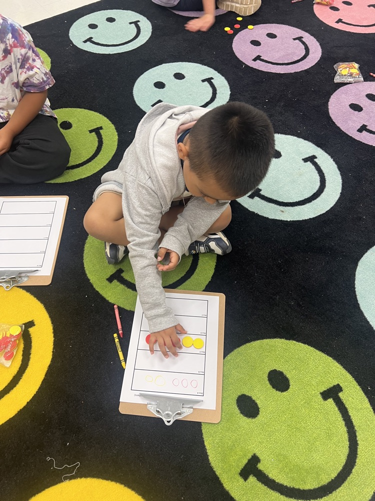 students working on math