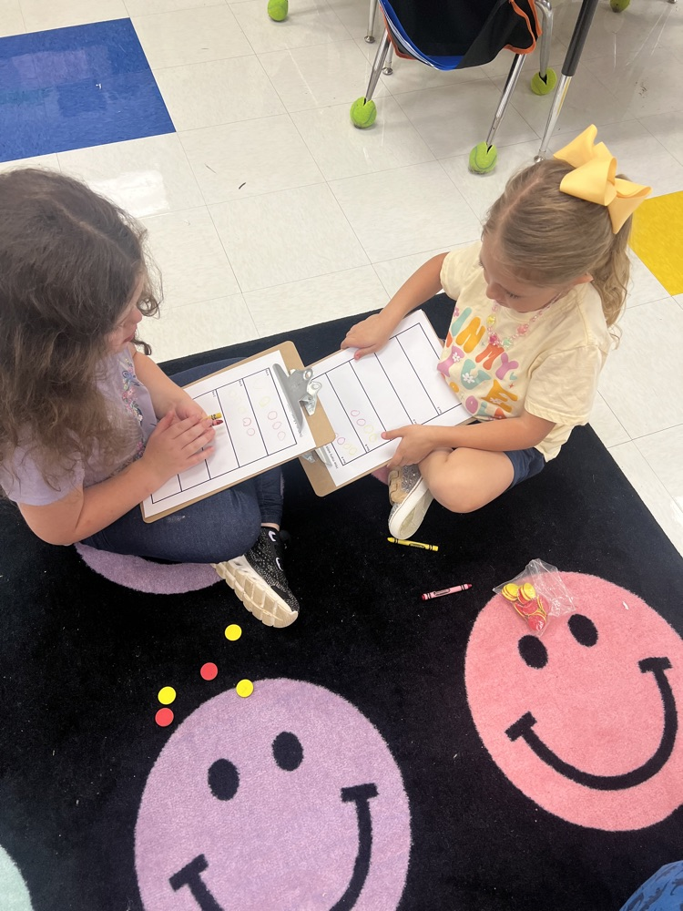 students working on math