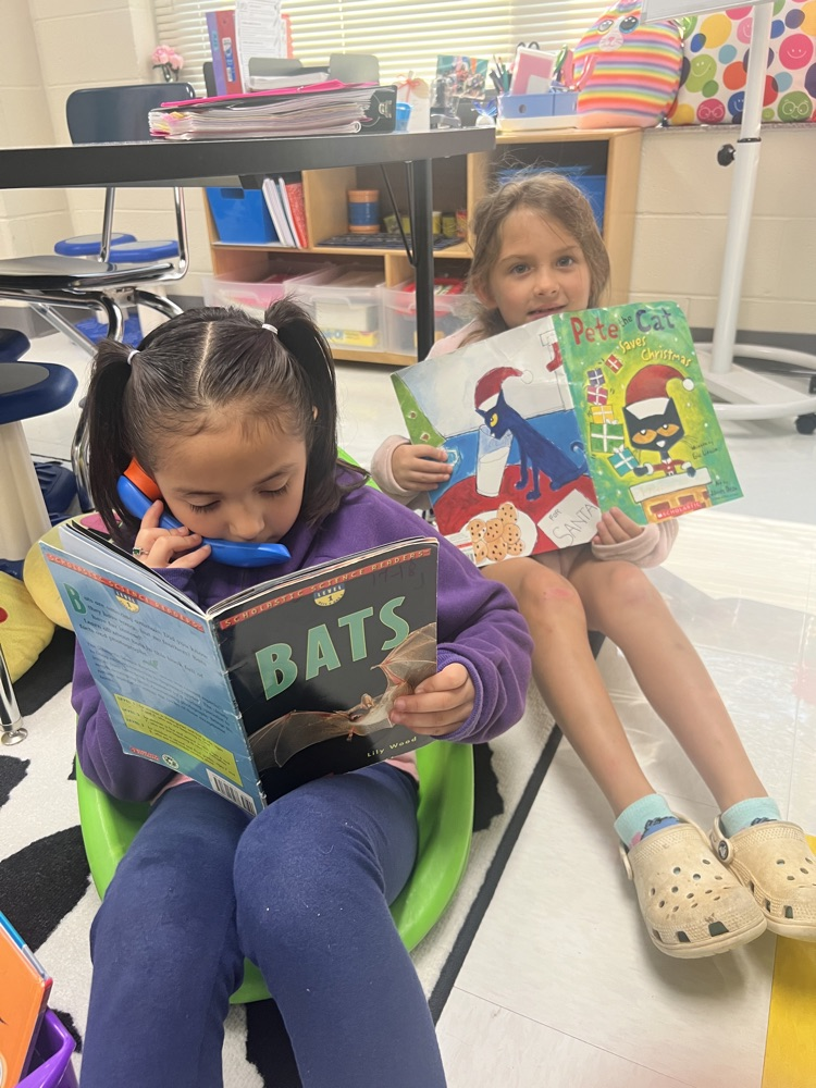 student reading a book