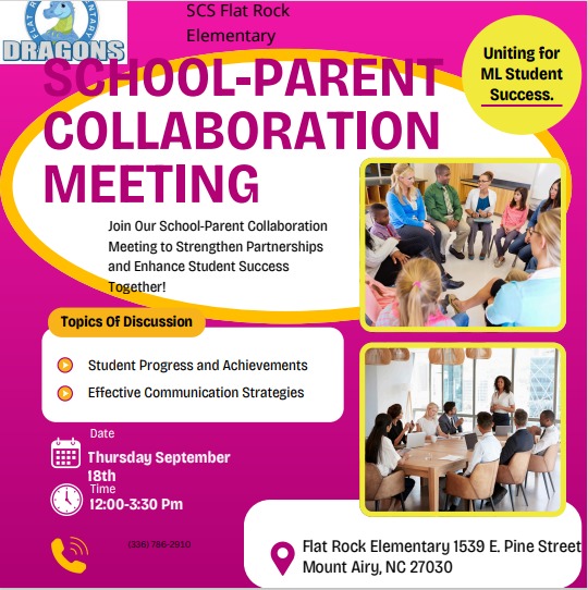 school-parent collaboration meeting, September 18th 