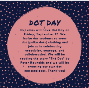 Dot Day-Wear dots tomorrow, September 12th