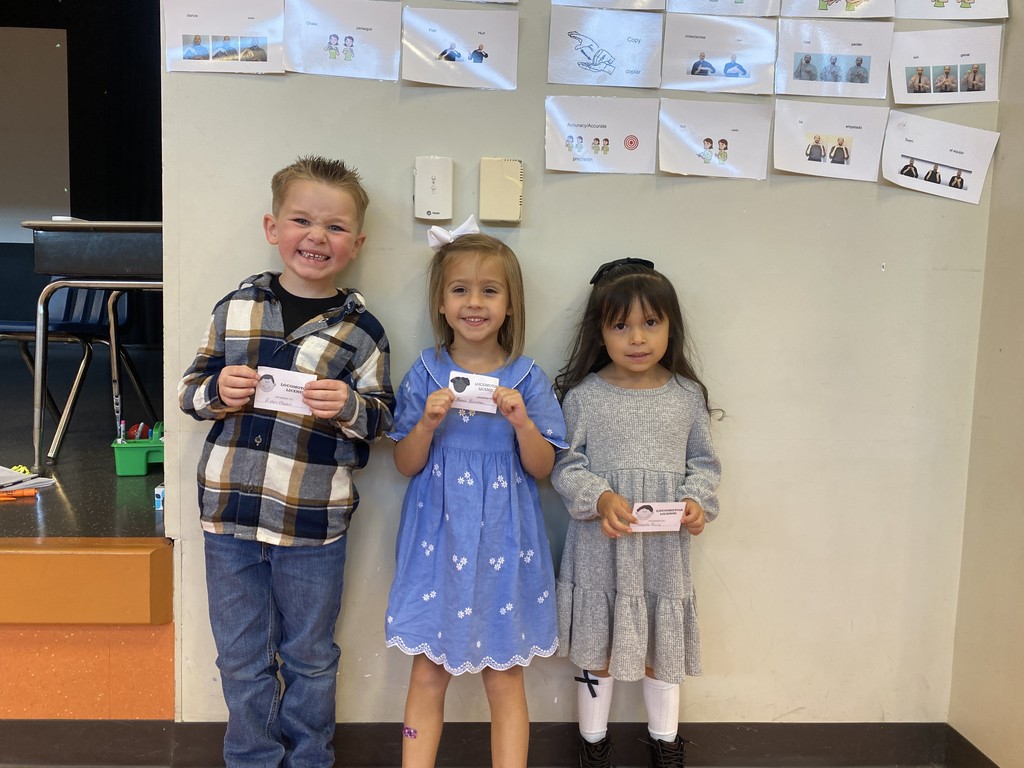 Congratulations to these Kindergarten Gators who have already earned their locomotor license in PE class!  