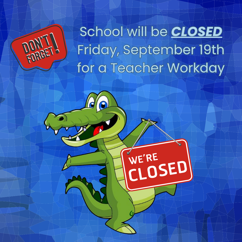 No school on Friday September 19th