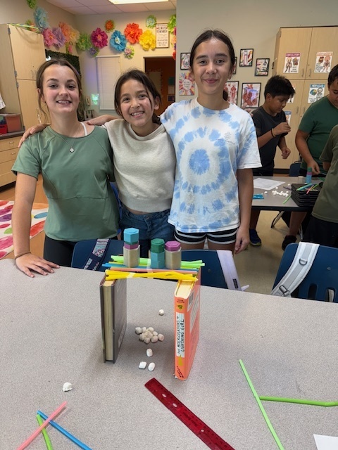 Our fifth graders were up to the challenge of building a bone bridge that would hold 200 grams and span 15-20 centimeters!  