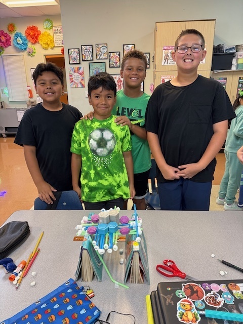 Our fifth graders were up to the challenge of building a bone bridge that would hold 200 grams and span 15-20 centimeters!  