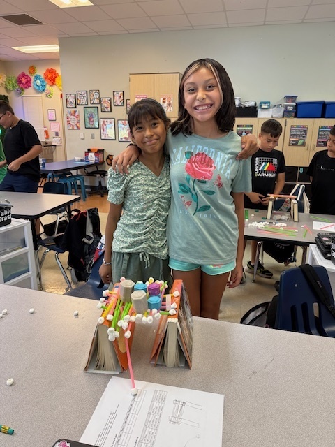 Our fifth graders were up to the challenge of building a bone bridge that would hold 200 grams and span 15-20 centimeters!  
