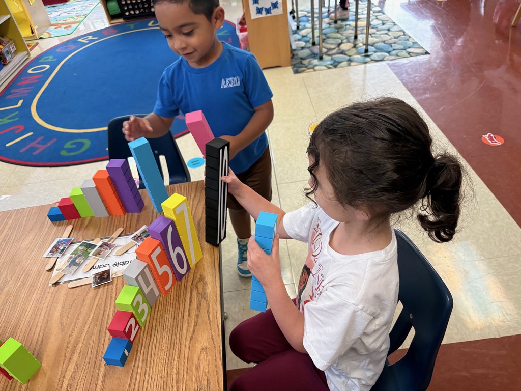 Ms.Overby's class has been working hard on learning numbers and counting.