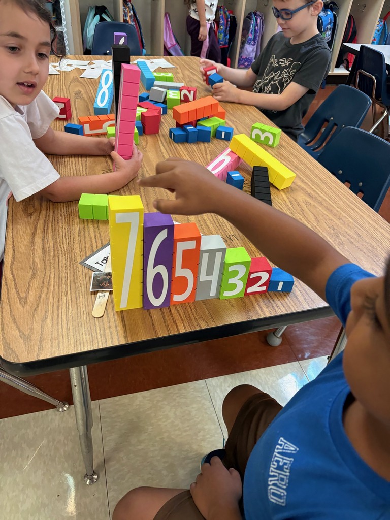 Ms.Overby's class has been working hard on learning numbers and counting.