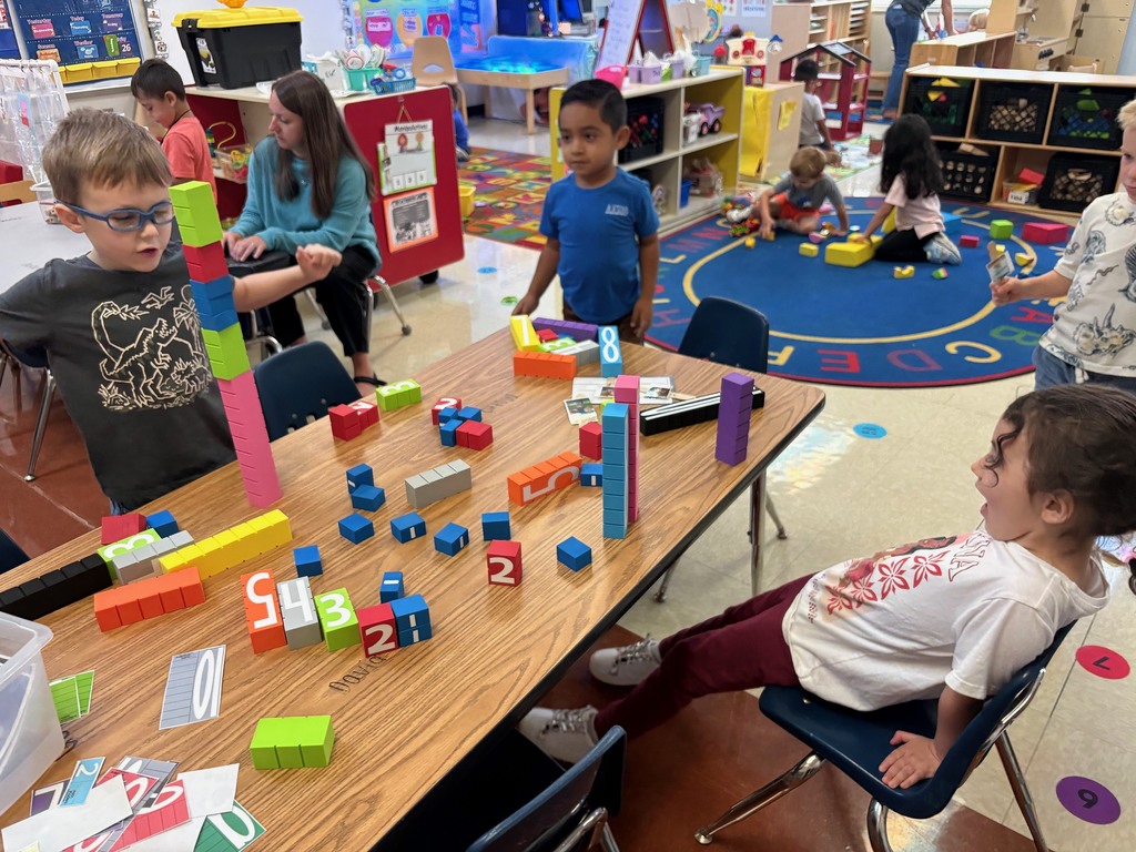 Ms.Overby's class has been working hard on learning numbers and counting.